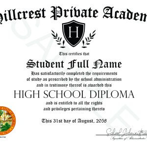 Alumni High School Diploma (Digital)